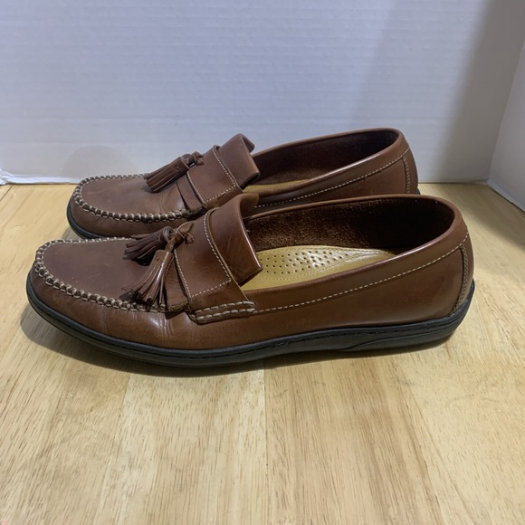 Cole Haan Pinch Tassel‎ Loafer C07931 Brown Leather Men's Size 10.5M - Picture 1 of 7